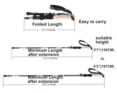 A Alafen Purple Collapsible Trekking Pole 7075 Aluminum Adjustable Walking Stick