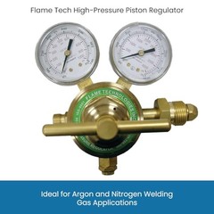 High-Pressure Piston Regulator for Inert Gases, Regulator for Nitrogen and