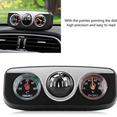 3 in1 Car Dashboard Thermometer Navigation Compass Ball for Boat Marine Truck