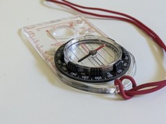 Suunto M-3 Field Compass & Instructions Booklet Clear Plastic Maps Tool Hiking