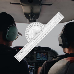 Fixed Plotter for Aviation Pilots, 13 Inch Navigation Tool, CFP-1