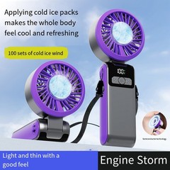 Rechargeable Handheld Fan 2400mAh Battery USB Charging 100 Speed Options