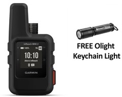 Garmin inReach Mini 2 Black Satellite Communicator 010-02602-01 + Olight Light