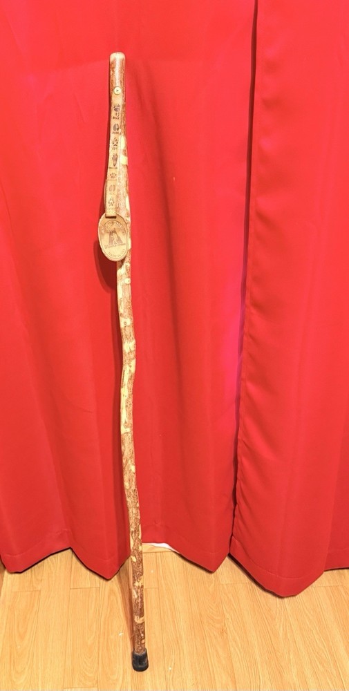 49 inch Whistle Creek Wooden Hiking Stick ~ Wood Walking Cane Made In USA
