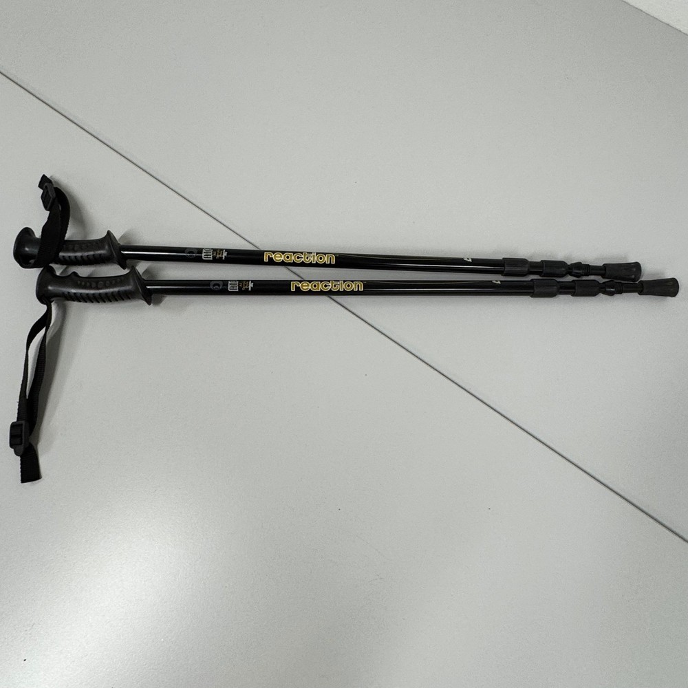 Reaction ATP Trekking Poles Black Excellent All Terrain Performance Alloy