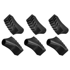 6Pcs Trekking Pole Tips Cane Hiking Stick Tip Protectors Replacement Accessories