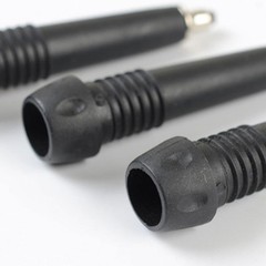 4Pcs Reusable Rubber Walking Stick Tips Increase Traction Grip Black