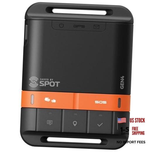 Spot Gen 4 Satellite GPS Messenger | Handheld Portable GPS Messenger for