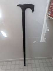 Cold Steel Axe Head Single Piece Hiking Stick Polypropylene 38″ Overall 91PCAX