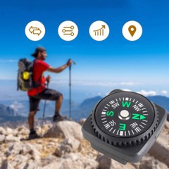 4x Mini Compass For Bracelet Bag Paracord Strap Watch Mount Survival Navigation