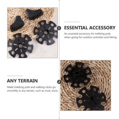 8PCS Climbing Trekking Pole Tips Disk Walking Stick Baskets Outdoor