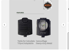 AOFAR Military Compass AF-4580 Survival Hunt Hiking Waterproof Outoor camping
