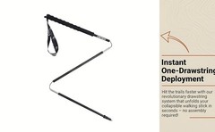 Ultra Light Carbon Fiber Trekking Poles | Collapsible Walking Sticks for Hiking