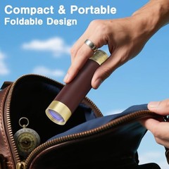 Retro Pirate Telescope Zoomable 25×30 Spyglass Portable Collapsible Handheld