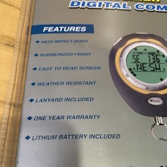 2003 Outdoorsman by Coghlan’s Digital Compass Clock Alarm Calender Thermometer