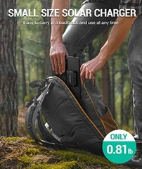 Portable Solar Charger(5V/2A Max), Small Foldable Solar Panel with USB-C 10W
