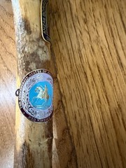 Wooden Hiking Walking Stick 30.5″ With 18 Medallions