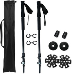 Carbon Fiber Trekking Poles 2 Pcs Ultra Lightweight Telescopic Collapsible