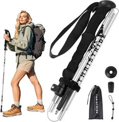 Lightweight Aluminum Collapsible Trekking Pole – Adjustable (1 Pack)