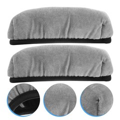 2Pcs Lightweight Grey Crutch Padding Soft Sponge Material Anti-Collision Covers