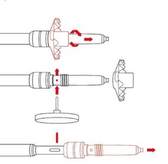 LEKI Dss Pointe de Rechange Spitzenfederung – pour Bâtons Randonnée 12mm Embase