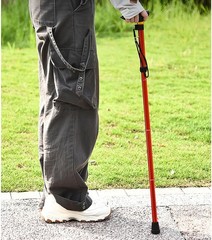 Foldable Alpenstocks, 33 Inch – 36.6 Inch Length Adjustable Aluminum Alloy