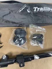 TrailBuddy Trekking Poles – Lightweight 7075 Aluminum Hiking Poles black, W/bag
