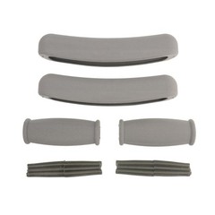 1 Set Durable Rubber Crutch Hand Grips and Armpit Replacement Pads for Walking