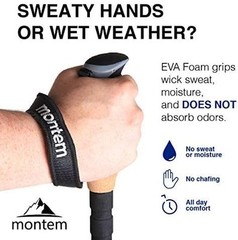 Montem Ultra Strong Trekking, Walking, and Hiking Poles Pink (EVA Foam Grip)