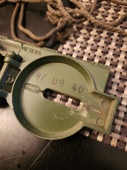 Genuine Cammenga Phosphorescent Military Compass, Made in USA Mode 27