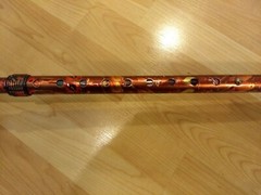 Aluminum Metal Walking Cane Adjustable. Bird designs. 23.5 high. Extend to 39 in