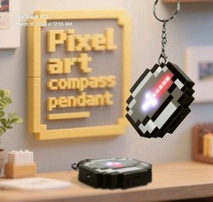 🧭⛏️ Minecraft Rechargeable Digital Compass w/ Charging Cable LED Gamer