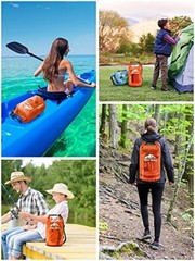 Orange Waterproof Dry Bag – 10L/20L/30L/40L Roll Top 5L – Orange