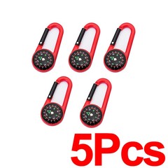 Outdoor Compass Carabiner Camping Keychain Mountain Buckle