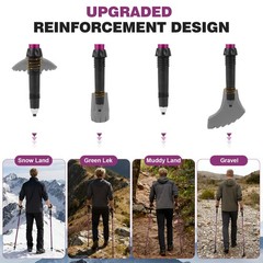 Hiking Poles – Aluminum Alloy 7075 Trekking Poles Collapsible with Telescopic…