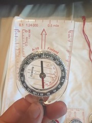 🔥 Suunto A-10 Partner II Compass A10 Hiking Scouting School Made in Finland 🔥
