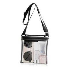 Clear Bag For Stadium Events Clear purse for Women Black