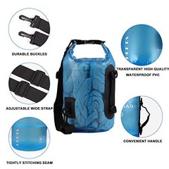 Waterproof Dry Bag for Women & Men – 5L//20L/30L/40L Roll Top 10L – Blue