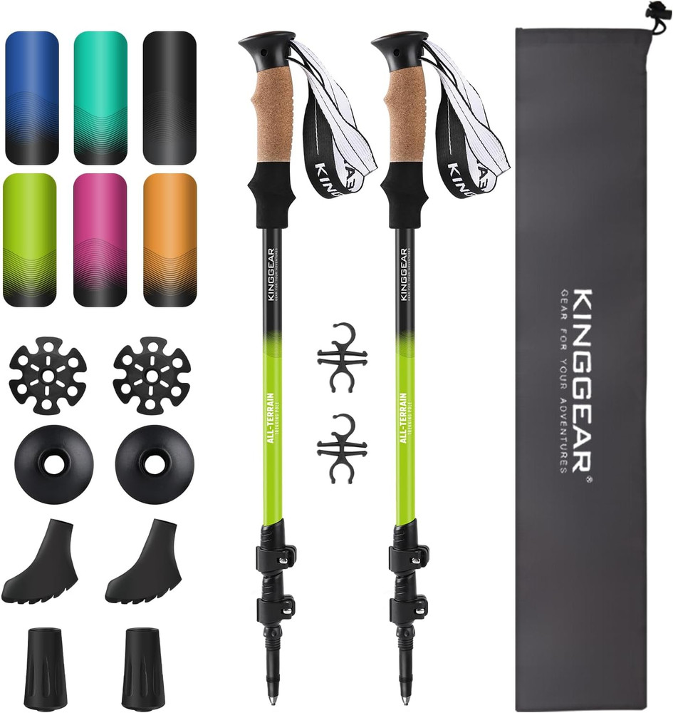 Nordic Walking Stick, TP1 Hiking Poles Retractable Lightweight 7075 Aluminum, Tr