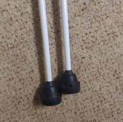 Exerstrider 44″ Fitness Walking Poles Pair Reflex Strapless Grips Made in USA