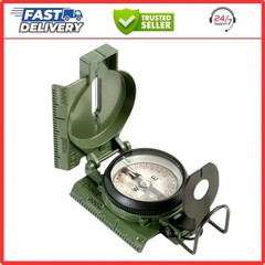 New Cammenga Model 3H Tritium Lensatic Compass Olive Drab US Army Issue Pouch..