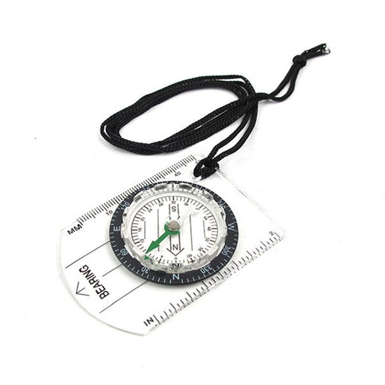 5pcs Multifunction Survival Compass with Map Scale, Professional Outdoor Tool