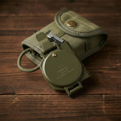 Cammenga Model 3h Tritium Lensatic Compass Olive Drab US Military Issue Pouch