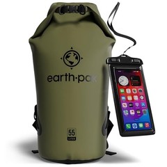 Waterproof Dry Bag – Roll Top Waterproof Backpack Sack Keeps 55L Forest Green