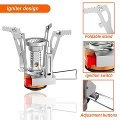 Gas Cooker 3000W Folding Camping Kitchen, Gas Burner, Hiking, Trekking, Picnic…
