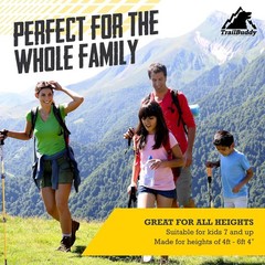 TrailBuddy Trekking Poles – Lightweight 7075 Aluminum Hiking Poles for Women,…