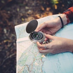 Pocket Compass, Style Vintage Compass, Alloy Camping Survival Compasses for H…