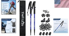 Compact Ultralight Trekking Poles for Hiking – 51.2 In, Anti-Shock & Collapsible