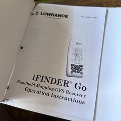 Lowrance iFINDER Hunt Fish Camp Go Handheld GPS & Manual Yellow