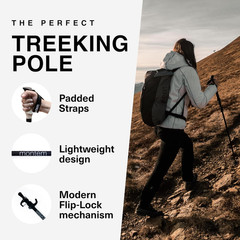 Lightweight Collapsible Trekking Poles – Durable, Quick Locking (2-Pack)